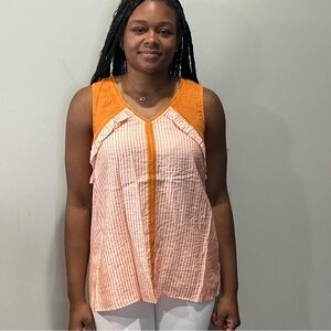 107.  Doe & Rae NWT Women's Sleeveless Top Orange Size S, M, L